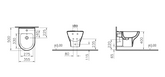 Bidet suspendu Zentrum VitrA